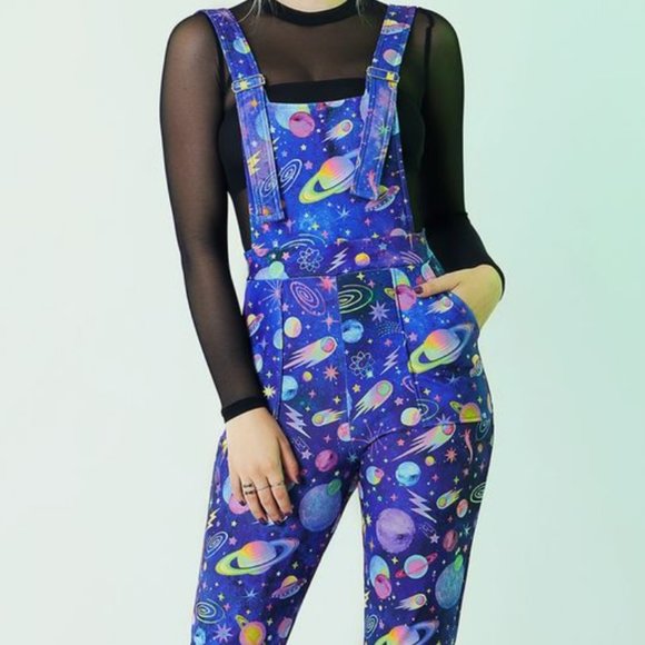 DISO Blackmilk nineties universe overalls M, L, XL, or XXL can alter if needed.